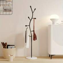 Minimalist Scandinavian Style Modern Coat Rack - Freestanding Multi-Purpose Metal Clothes Hanger Suitable For Living Room And Bedroom