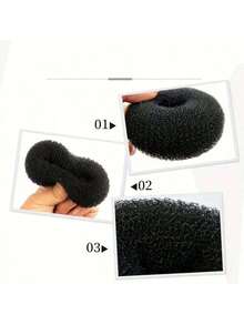 Herramienta de peinado para mujer, Herramienta de peinado de anillo mágico de esponja donut grande, Accesorio para el cabello, Creador de moño donut, Creador de moño de ballet, Rizado elástico Pinza DIY Creador de moño de esponja Scrunchie para el cabello, Coletero Scrunchie para el cabello, Accesorio para el cabello, Herramienta de peinado para mujeres y niñas, Creador de moño donut, Creador de moño fácil, Scrunchie para el cabello, Coletero, Scrunchie para el cabello, Coletero, Scrunchie para el cabello Coletero - Multicolor - Ver 4
