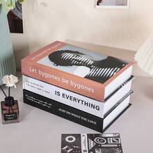 3/2/1 件装仿真装饰书，折叠发货，易于组装，时尚书籍造型咖啡桌装饰，设计师款仿真书，适用于书架、咖啡桌、农舍、家居、客厅、卧室、办公室、浴室、桌面、电视柜、大堂、书架等，是各种节日礼品的理想之选。 - 多色彩色 - 查看 5