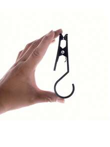 4pcs Outdoor Tent Tarp Hooks, Portable Multifunctional Non-Slip Fabric Clamps - Multicolor - View 5