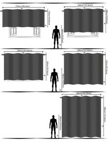 Muroi Mono 1pc French Pastoral Embroidered Sheer Curtain, No Drilling Required For Balcony, Bedroom, Suitable For Multiple Occasions