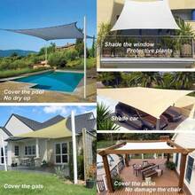 Awnings Sun Shade Sail Canvas Awning Rectangle Pool Sun-Shelter Sail