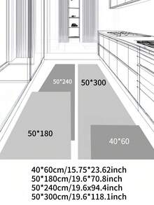 1 Piece Green Carpet, Modern Minimalist Geometric Style, Hall Carpet, Rectangle Crystal Velvet Carpet, 1000g/M², Anti-Slip Washable, Decorative For Home, Living Room, Kitchen, Dining Room, Office, All Season - Green - View 7