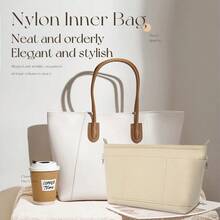 1pc Large Capacity Multi-Functional Inner Lining Bag, Cosmetic Bag, Toiletry Bag, Storage Bag, Desktop Organizer Bag, Home Storage Bag, Foldable Bag, Travel Bag - Black - View 2