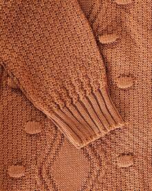 Women Lightweight Cardigans - 鏽棕色 - 查看 2