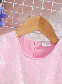 coviviky Vestido formal elegante sin mangas para el verano con estrellas de lentejuelas, malla y cierre con cremallera en la espalda con lazo