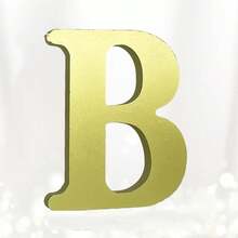 1 sản phẩm trang trí bằng gỗ, thiết kế chữ cái, đồ thủ công trang trí nhà - Vàng - Xem 11