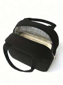 Customizable Embroidered Minimalist Style Insulated Lunch Bag, With Ability To Embroider Your Unique Name, Suitable For Men & Women, Perfect For Outdoor Travel And Back-To-School Season, An Ideal Special Holiday Gift - Multicolor - View 3