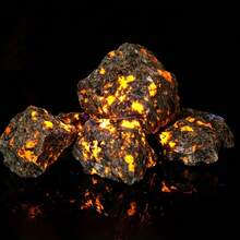 1/2/3/5pcs Crystal Volcano Rock - Polished Tumbled Stone, Flame Stone, DIY Jewelry Decoration, Specimen Display, Festival Gathering, Indoor, Garden Decor, Beach Party, Energy Stone - Spiritual Decoration Crystal. Best Holiday Gift For Halloween, Christmas - Crystal Volcanic Stone-polished Tumbled Stone - View 10