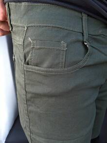 Men's Twill Bermuda Shorts Men's Casual Sport Bermuda Shorts - 軍綠色 - 查看 5