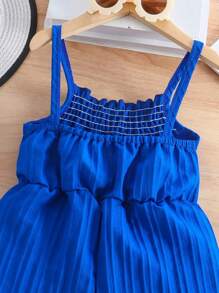 1 Stück strukturierter leichter Jumpsuit für Kleinkinder, Sommer