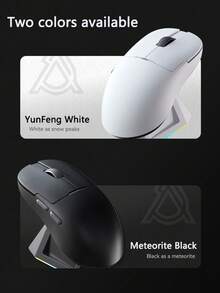 Ratón inalámbrico AJAZZ AJ159PRO con nuevo sensor PAW3395, baja latencia, base de carga magnética, batería de 400 mAh, DPI de 26000, peso ligero de 56g, adecuado para manos pequeñas y medianas, apto para juegos de esports y oficina - Multicolor - Ver 5