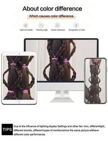 JENNIFER 1-Pack Creative And Fashionable Braids 18Inch Synthetic Hair Extensions With Rubber Bands For Daily Wear - Natural Black - View 6