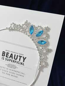 1pc Bridal Crown, Wedding Dress Headpiece, Birthday Girl Crown, Multi-Purpose Rhinestone Princess Hair Hoop Tiara, Wholesale - Crown - View 6