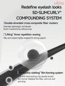 ukiss 6g 定制睫毛膏，纤长卷翘睫毛，倾斜羽毛刷头，可洗睫毛膏，定妆，防皱，防晕染，日常化妆 - Phoenix Tail Slim Curl - 查看 8