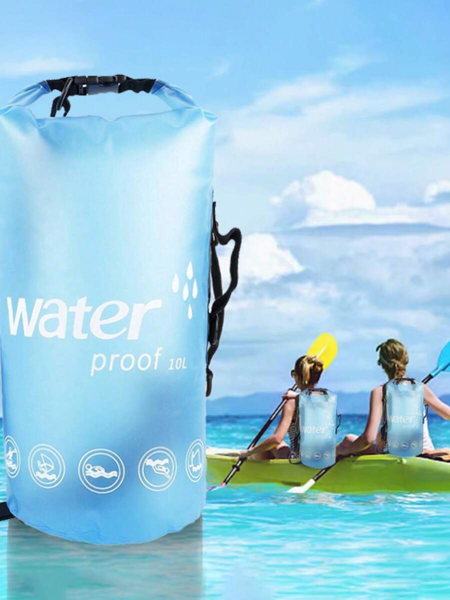 1-Piece Set Of Universal Pool Step Counterweight 250D PVC Waterproof Pool Step Counterweight 10L Above Ground Uninterrupted Pool Step Sandbag, Foldable Pool Step Counterweight (Sky Blue) - 藍色 - 查看 1