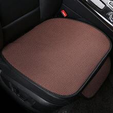 1 pieza Cojín transpirable de seda helada para asiento de carro, sin respaldo y multiusos con bolsillo de almacenamiento, universal para sedán - Unitalla - Ver 9