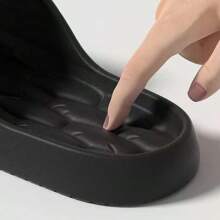 Damen EVA Hausschuhe - Weiche rutschfeste Innen-/Außenschuhe, runde Zehenpartie, waschbar, Ganzjahresdesign, Mehrfarbig, Innen- und Außenschuhe, strapazierfähige Sohle, dicke Sohle, weich, rutschfeste Unterseite, Einfarbig, bequem, geeignet für Zuhause und Badezimmernutzung, Ganzjahres Slip-On Hausschuhe