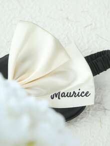 2PCS Personalized Name Bow Eye Mask A Eye Mask With A Storage Bag Custom Sleep Mask Personalized Silky Soft Satin Eyemask Wedding Favor Lustrous Imitation Silk Satin Cute Bow Knot Sleep Mask Set Wedding Favors Gift For Women Best Bridesmaid Gift Bridal Party Gift - Multicolor - View 11