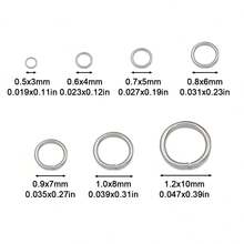 1000pcs 304 Stainless Steel Open Jump Rings - For DIY Earrings, Necklaces And Bracelets - Closed Ring - View 2