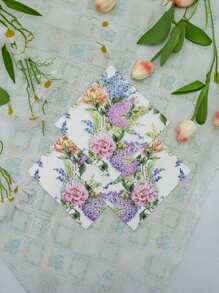 20pcs/40pcs/60pcs 2 Ply Thick Floral Patterned Napkins, 33cm*33cm Open Size, Disposable Party Lunch Napkins, Guest Towels, Decorative Paper, Birthday, Wedding Anniversary, Graduation Party Decorations