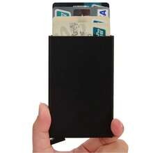 Nuovo portafoglio ultra sottile in metallo RFID, portafoglio minimalista per uomo e donna, porta carte di credito e ID, porta monete, regalo di Ognissanti, regalo di Natale personalizzato, articolo essenziale, regalo per uomo, ragazzo, portafoglio sottile, portafoglio minimalista per uomo, portafoglio in metallo, portafoglio intelligente per uomo, regalo divertente, piccolo regalo, regalo per donna