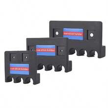 1 Pc Cue Rack For Resting Cue Sticks, A Must-Have Billiard Accessory, Available In 3-Cue, 4-Cue, And 5-Cue Rack Sizes. An Essential Item For Billiard Enthusiasts And Pool Halls. A Perfect Holiday Gift. - Black - View 5