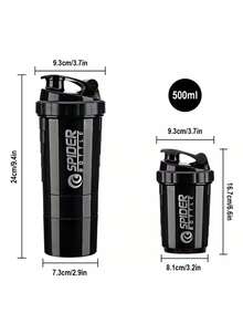 Sports And Fitness Multifunctional Mixing Cup 550ml - Black - View 2