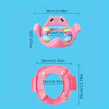 1pc Cartoon Cute Portable Toilet Seat For Boys And Girls, Home Use Toilet Seat, Urinal Seat, Toilet Seat Cushion, Travel Toilet Seat, Colorful Seat Cushion, Portable Foldable Toilet Seat, Non-Slip Toilet Training Seat Cover - Multicolor - View 8