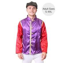 Adults Purple & Red Jockey Costume With White Trousers & Boot Covers – Horse Racing Fancy Dress Outfit For Men & Women – Ideal For Race Days, Stag & Hen Parties - Costume+Goggles - View 6