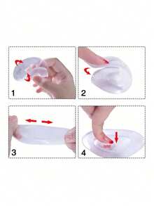 1-5 Pairs Reusable Women Metatarsal Pads, Fit For High Heels, Transparent One Size, Relieve Foot Pain