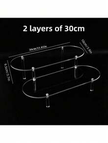 Acrylic Dessert Table Display Stand Cake Cup Rack Snack Stand Buffet Dessert Table Birthday Party Wedding Desktop Display Shelf Wedding Decor Wedding Party Supplies Wedding Decorations Wedding Accessories Wedding Cake Stand - Clear - View 4