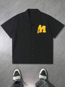 Tricou polo personalizat de vară pentru bărbați cu mânecă scurtă, cu imprimare foto și model - potrivit pentru Crăciun, Ziua Îndrăgostiților, aniversare și alte ocazii. Opțiunile de design personalizat includ stele, luni și alte imprimeuri, precum și uniforme de echipă corporative cu logo