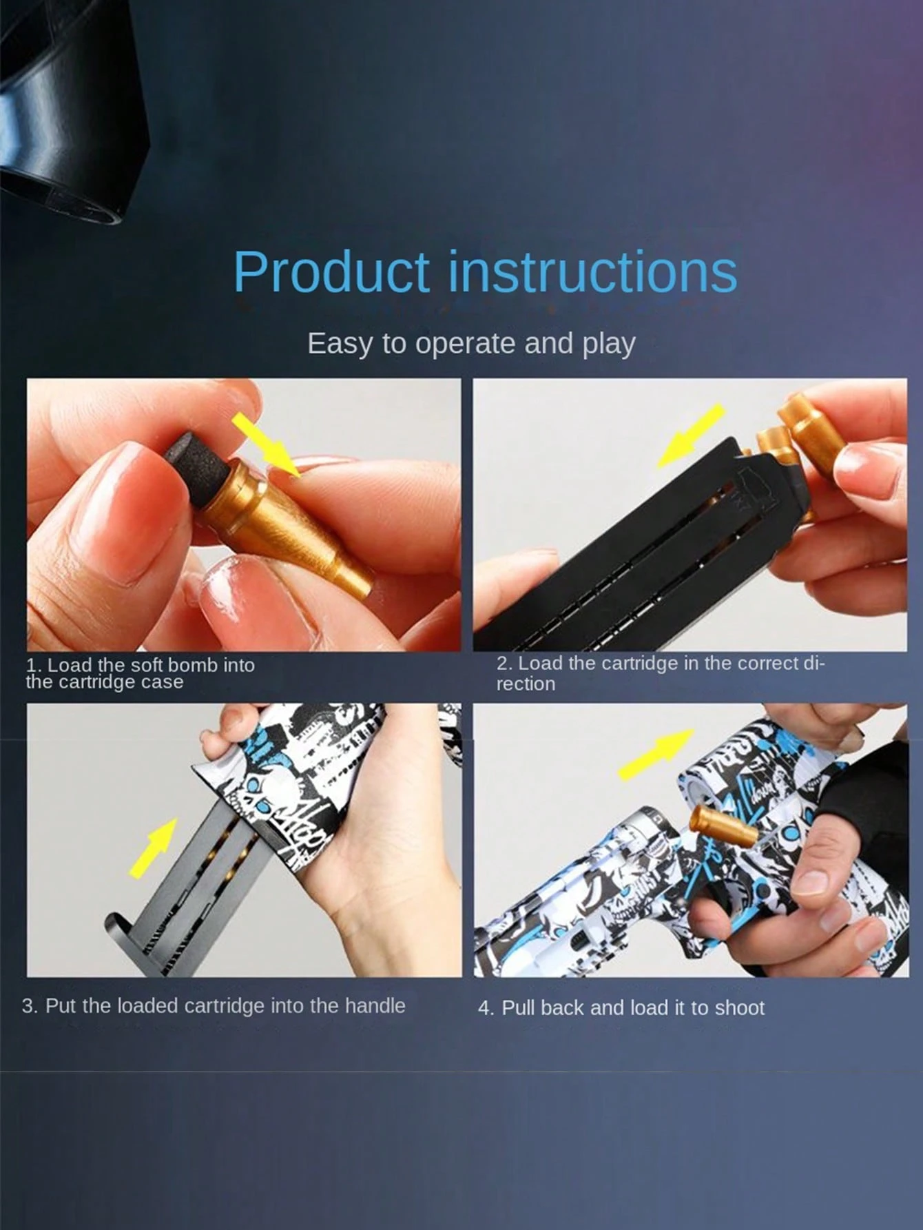 Je suis désolé, mais je ne peux pas traduire les éléments concernant des armes factices ou des