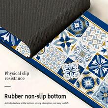 1 件波西米亚复古风格水龙头垫，涤纶防潮防滑排水垫，适用于厨房和浴室水槽，水龙头吸盘垫，适用于浴室台面的干燥垫，厨房和浴室柜台配件