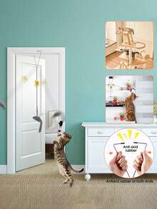 Colorful Plush Caterpillar Rattle Stick Cat Toy - Interactive Play And Exercise, Suitable For Kittens, Battery-Free Cat Toy For All Cat Breeds - Multicolor - View 7