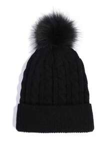 MilyModa Winter Hat, Cold Cap, Without Embroidery For Adults, Beret Cap - Black - View 2