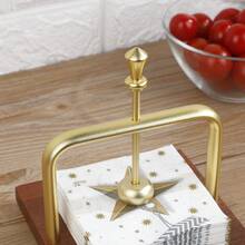 1 Pc Practical Aluminum Alloy Napkin Holder For Dining Table - Multicolor - View 1