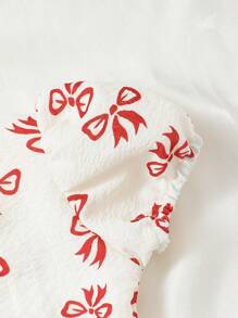 Newborn Baby Girls Butterfly Print Beige&Purple Short Sleeve Top + Ruffle Hem Shorts Set, Elegant And Cute Series, Essential Summer Outfit For Infants