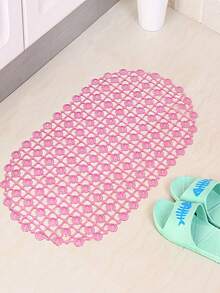 1/2/4pcs Anti-Slip Suction Cup Bath Mats - Waterproof Shower And Toilet Rugs, Plastic, Available In Mixed Colors/Pink/Blue, Bathroom Mats | Wet Environment Pads | Bathroom Carpets, Bathroom Accessories Home Bathroom Decor Fall Decor Back To School - Bathroom Anti-slip Mat - View 3