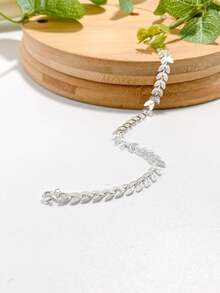 CHOKER NECKLACE AND FISH SCALE BRACELET KIT PLATED IN 925 SILVER. - Bạc - Xem 7