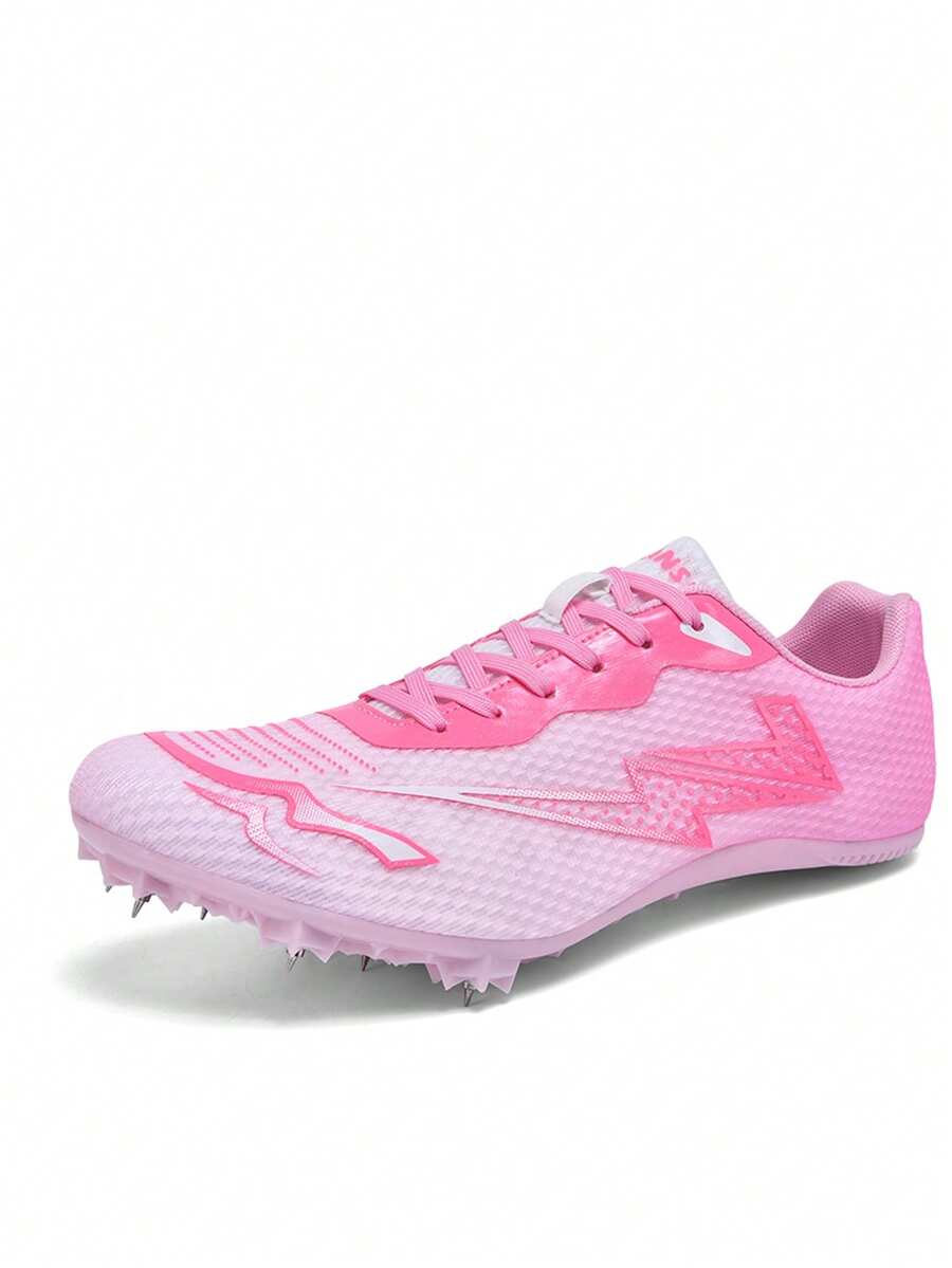 Women's Simple Multifunctional Athletic Spikes Running Shoes - Pink - View 1