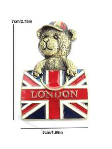 1PC Metal Refrigerator Fridge Magnets Home Kitchen Decoration Mini Simulated Architecture - New York United States. Paris France. London United Kingdom - Multicolor - View 11