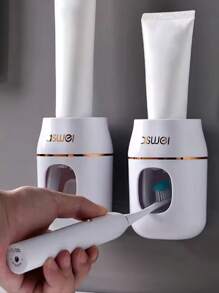 Automatic Toothpaste Squeezer & Holder - 1pc Space-Saving Bathroom Organizer, Easy Refills, No Waste!