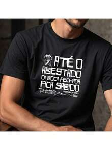 T-Shirt Until The Fool Mineiro Northeast Bible Verse - 黑色 - 查看 2