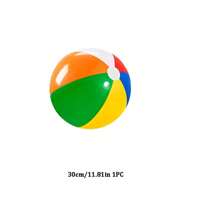 1 Stück/4 Stück/6 Stück Strandball - Großer Regenbogen Strandball aufblasbar, Poolzubehör, verwendet für Partyzubehör Dekoration, Sommer Strand Wasserspiele Strandball Party, ein Ball ist ein Muss für Eltern-Kind-Reisen, Partyzubehör, Strandutensilien, Poolspiele, Schwimmspiele, aufblasbare Spiele (30cm, 40cm, 50cm), Poolschwimmer