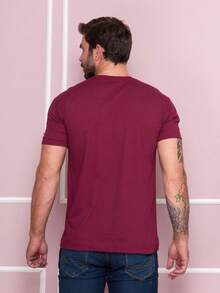 Men's Short Sleeve POLO Shirt - Màu Đỏ Sâu - Xem 2