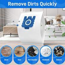 Vacuum Bags For Miele GN Vacuum Cleaner, Compatible With Miele GN 3D Airclean Efficiency Dusting Bags Classic C1 Complete C2 C3, S800, S2000, S5000 And S8000 Series, Bags+ Filters - White - View 8