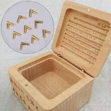 4pcs Cylindrical Hinges, Wooden Box Gift Set Connecting Hinges Support - Multicolor - View 4