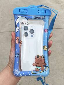 1pc Cute Inflatable Waterproof Dry Bag, Useful For Water Activities Without Dropping, Sensitive Touch Screen - Multicolor - View 10